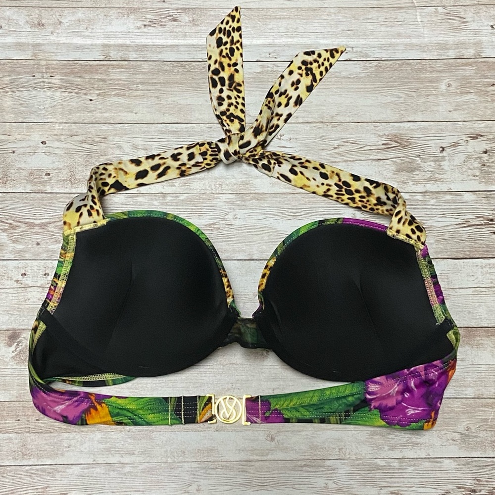 Victoria’s Secret Bombshell Tropical Jungle Bikini Top Size 36B - Picture 4 of 6
